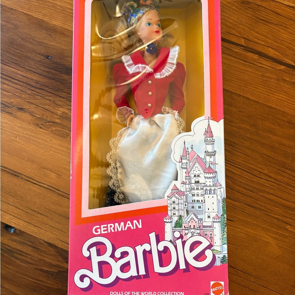 Barbie German Doll in Red Jacket and White Apron